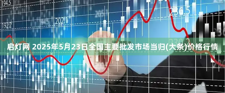 启灯网 2025年5月23日全国主要批发市场当归(大条)价格行情