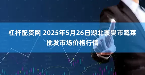 杠杆配资网 2025年5月26日湖北襄樊市蔬菜批发市场价格行情