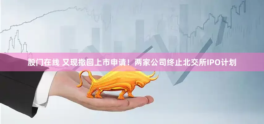 股门在线 又现撤回上市申请！两家公司终止北交所IPO计划